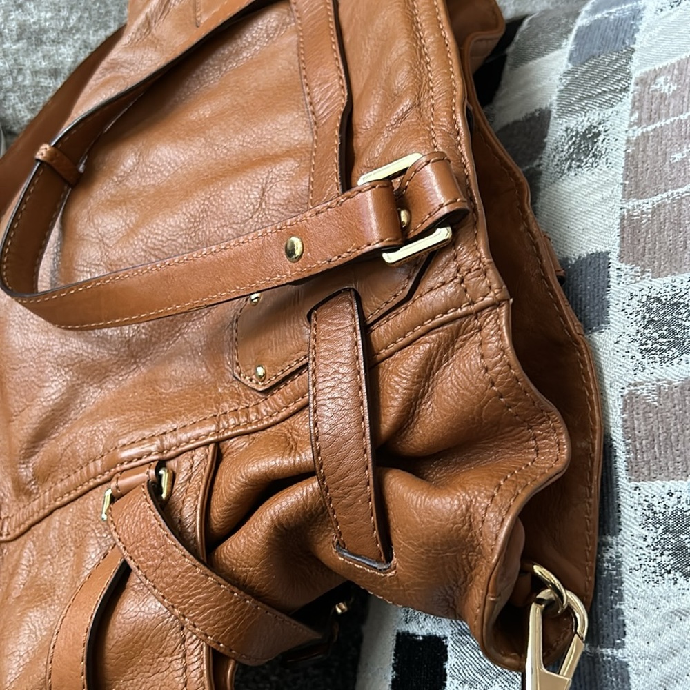 MICHAEL KORS- brown  Leather GANSEVOORT hand/shoulder Bag- SFH- see pics - Picture 12 of 12